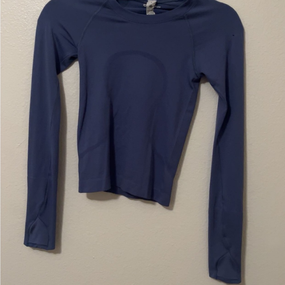 Blue Long Sleeve lululemon top